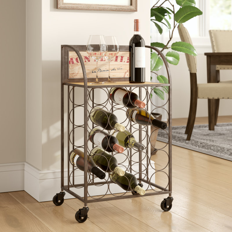 Lark Manor Goulette 20 Bottle Floor Wine Bottle Rack & Reviews Wayfair